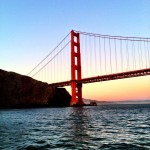 San Francisco side of the bridge.