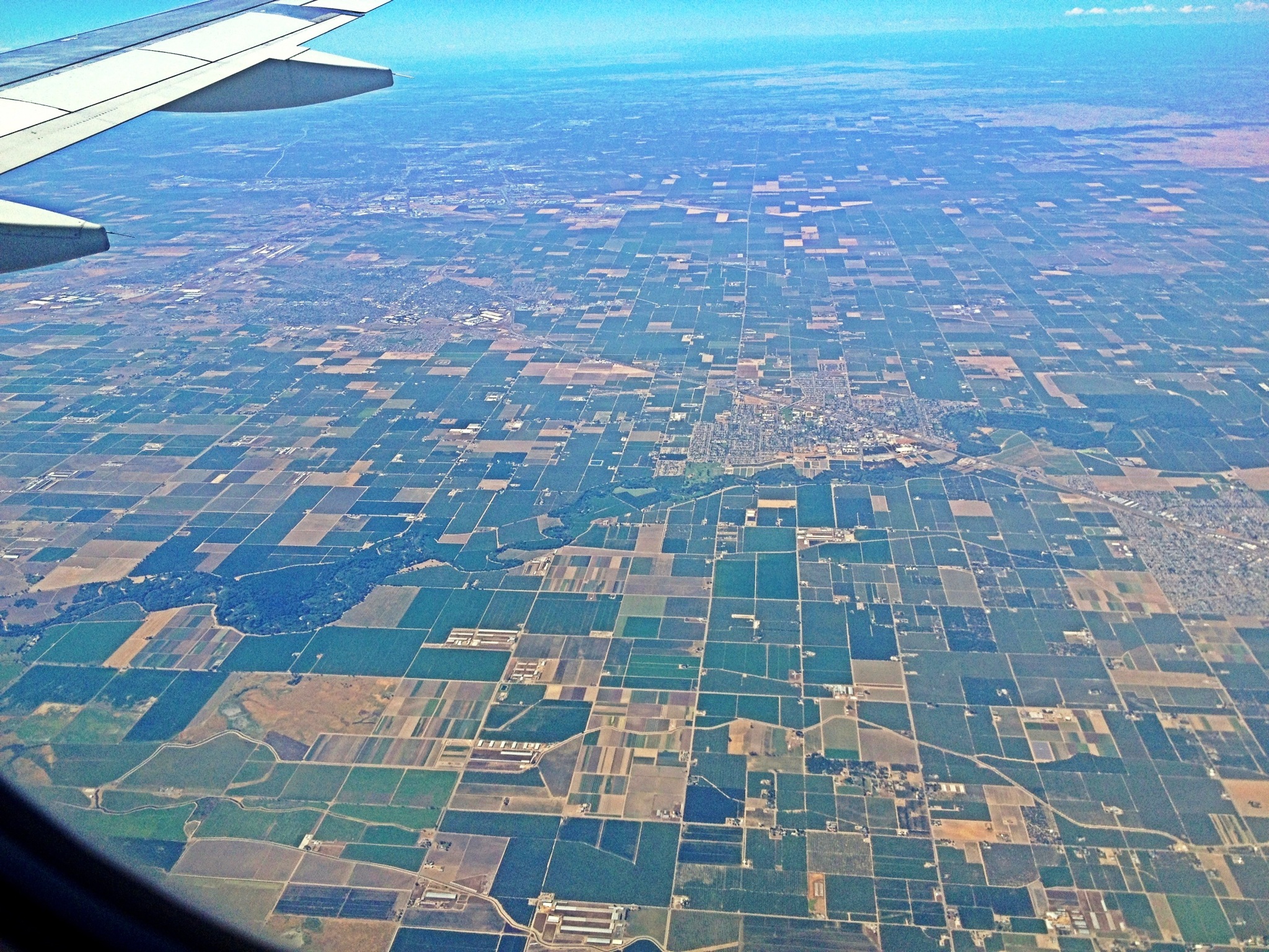 California farms from the air