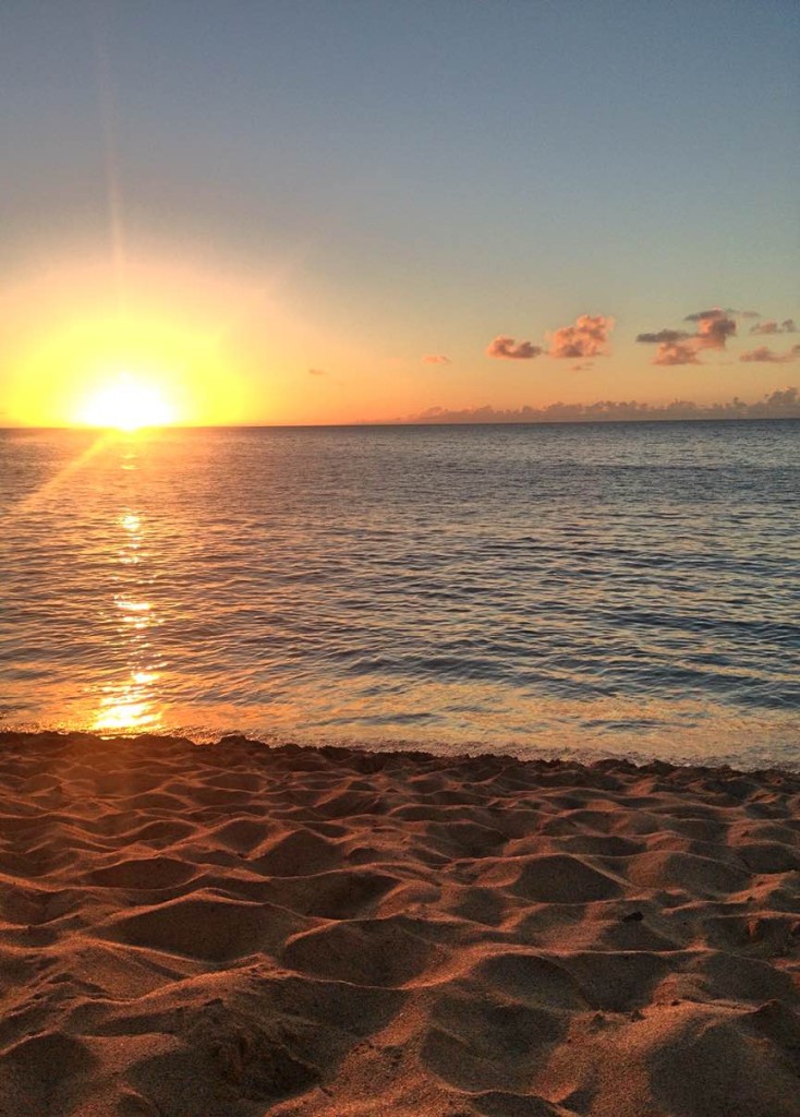 sunset in Hawaii
